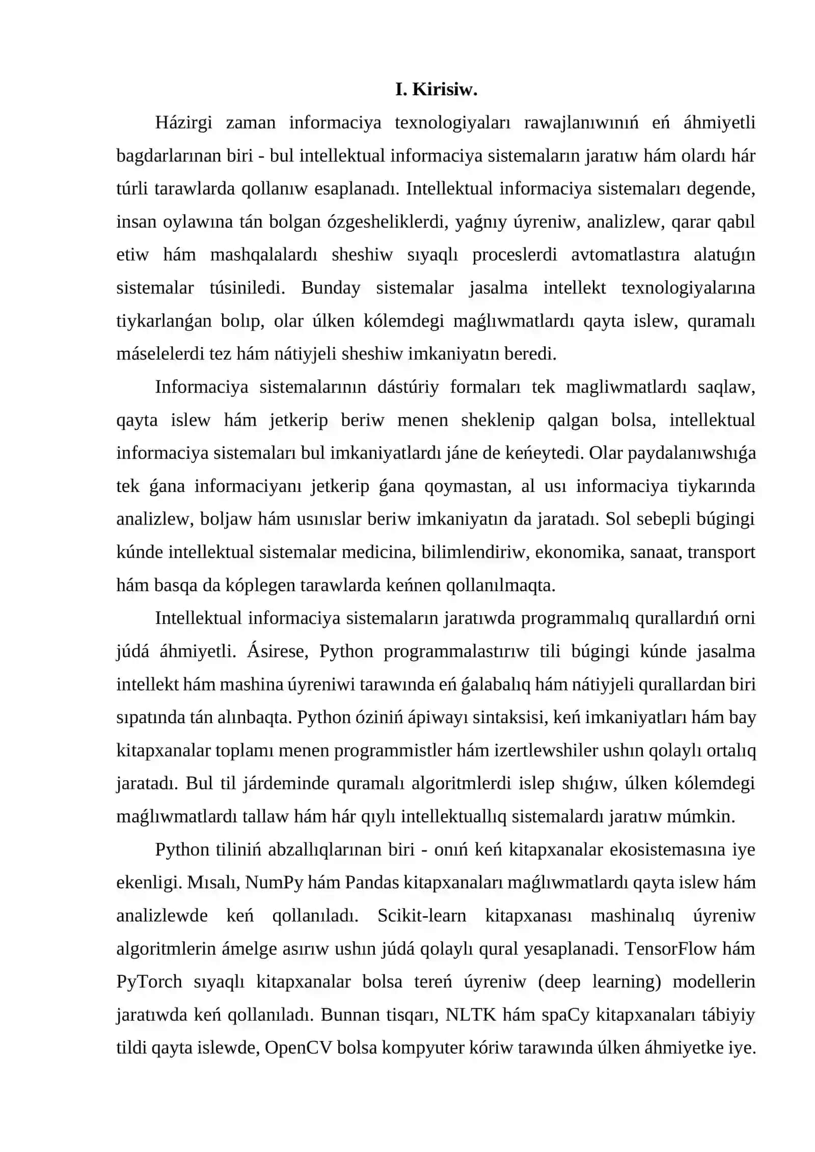 Intellektual informaciya sistemaları 2