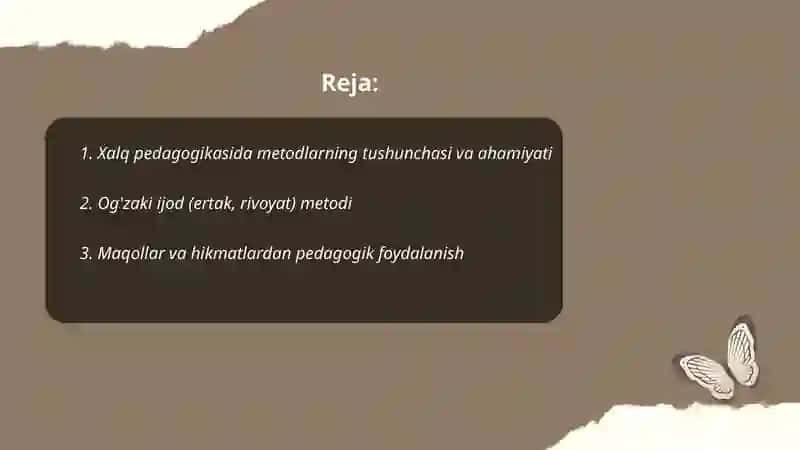 Xalq pedagogikasida metodlar 2
