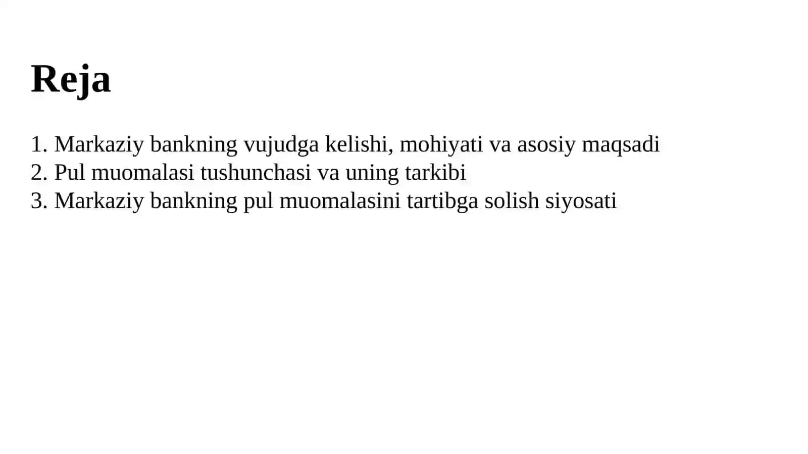 Markaziybank va uning pul muomalasini tartibga solish siyosati 2