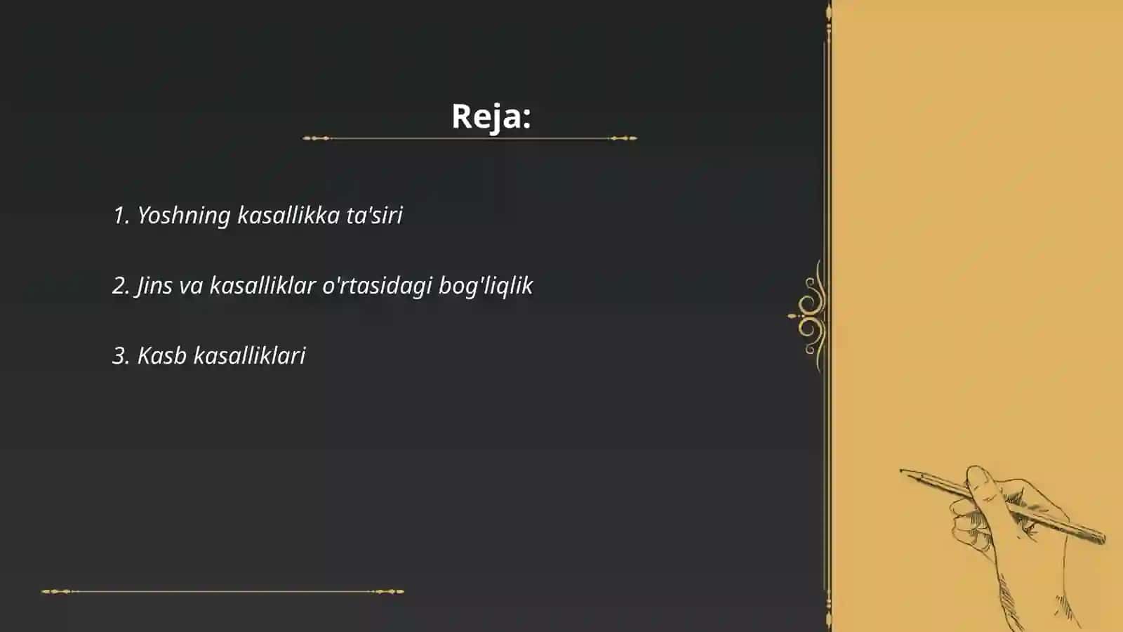 Yoshning kasallikka ta'siri 2
