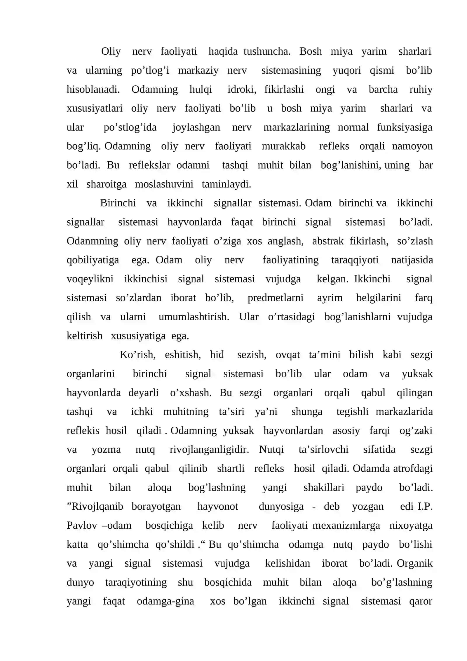 Oliy nerv faoliyatining yosh xususiyatlari 2