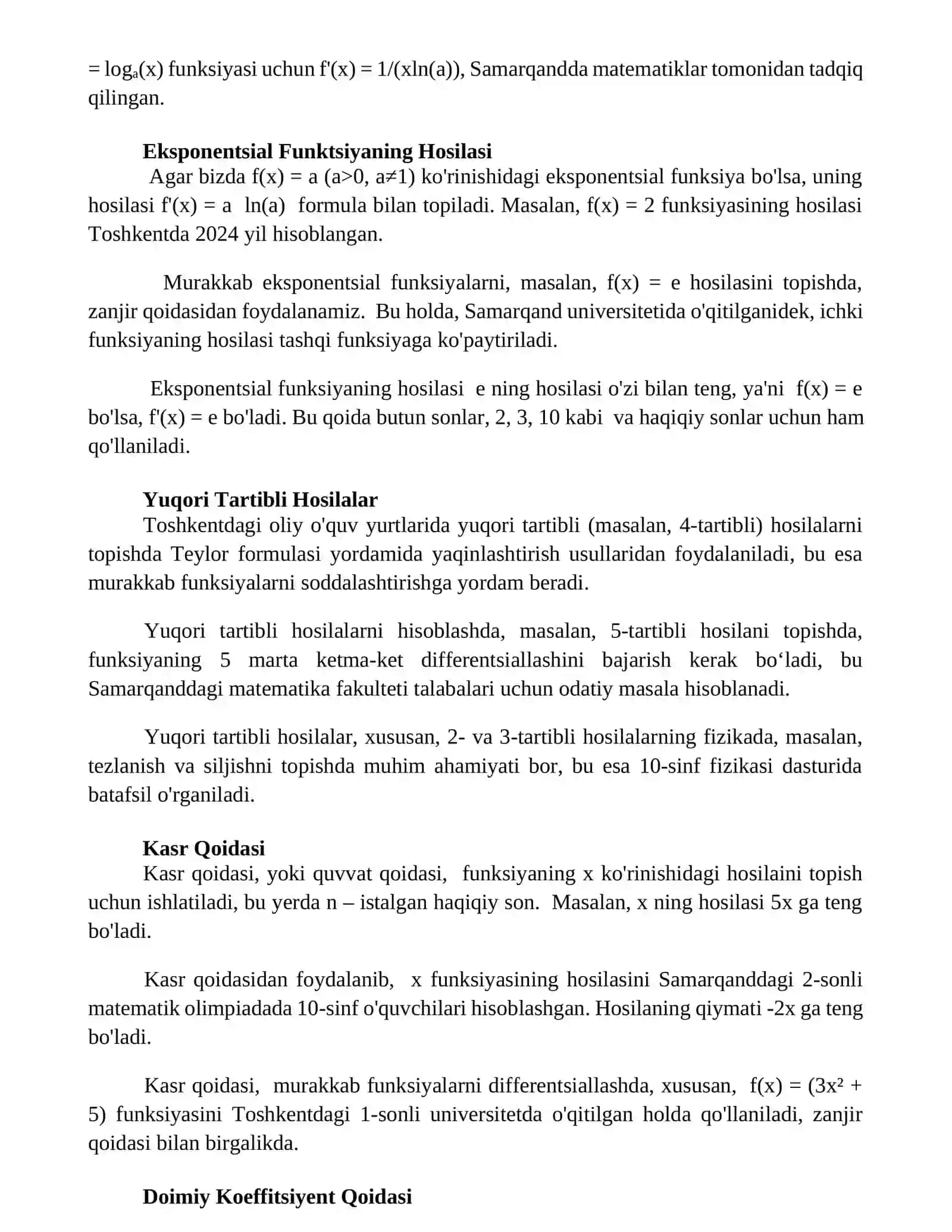 Zanjir Qoidasi 2