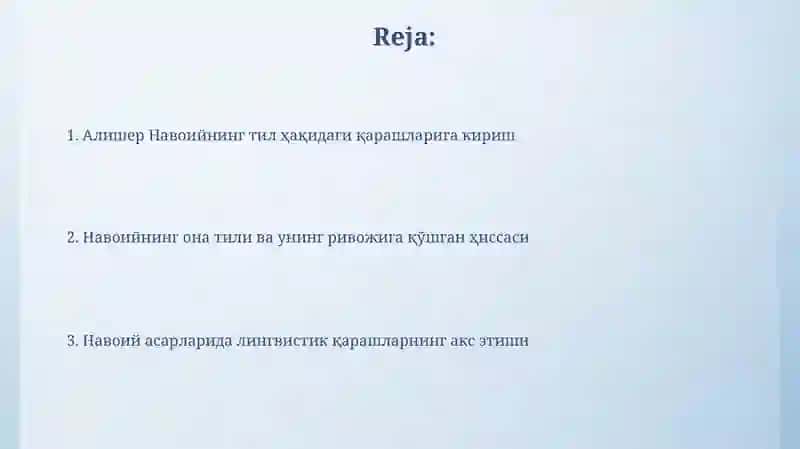 Alisher Navoiyning lingvistik qarashlari 2