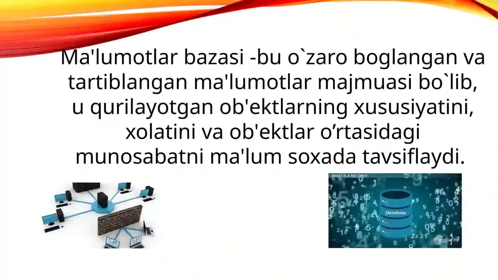 Ma'lumotlar bazasini boshqarish tizimi funksiyalari 2