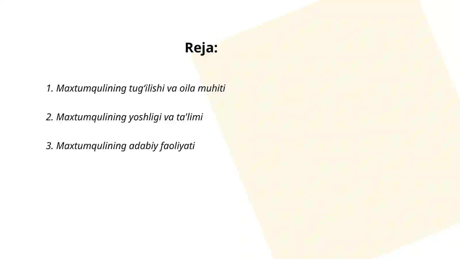 Maxtumquli xayoti va ijodi 2