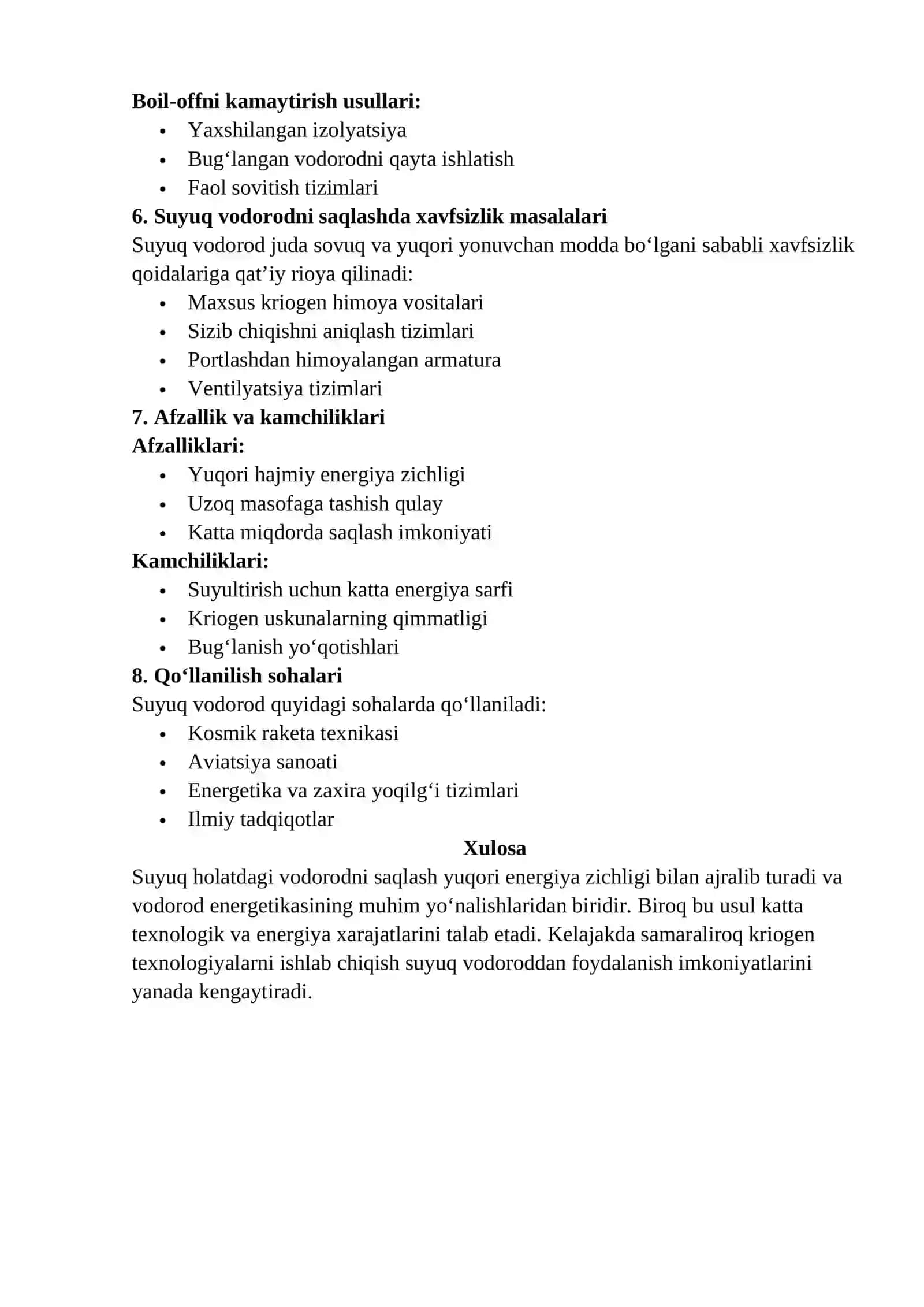 Vodorodni saqlash 2