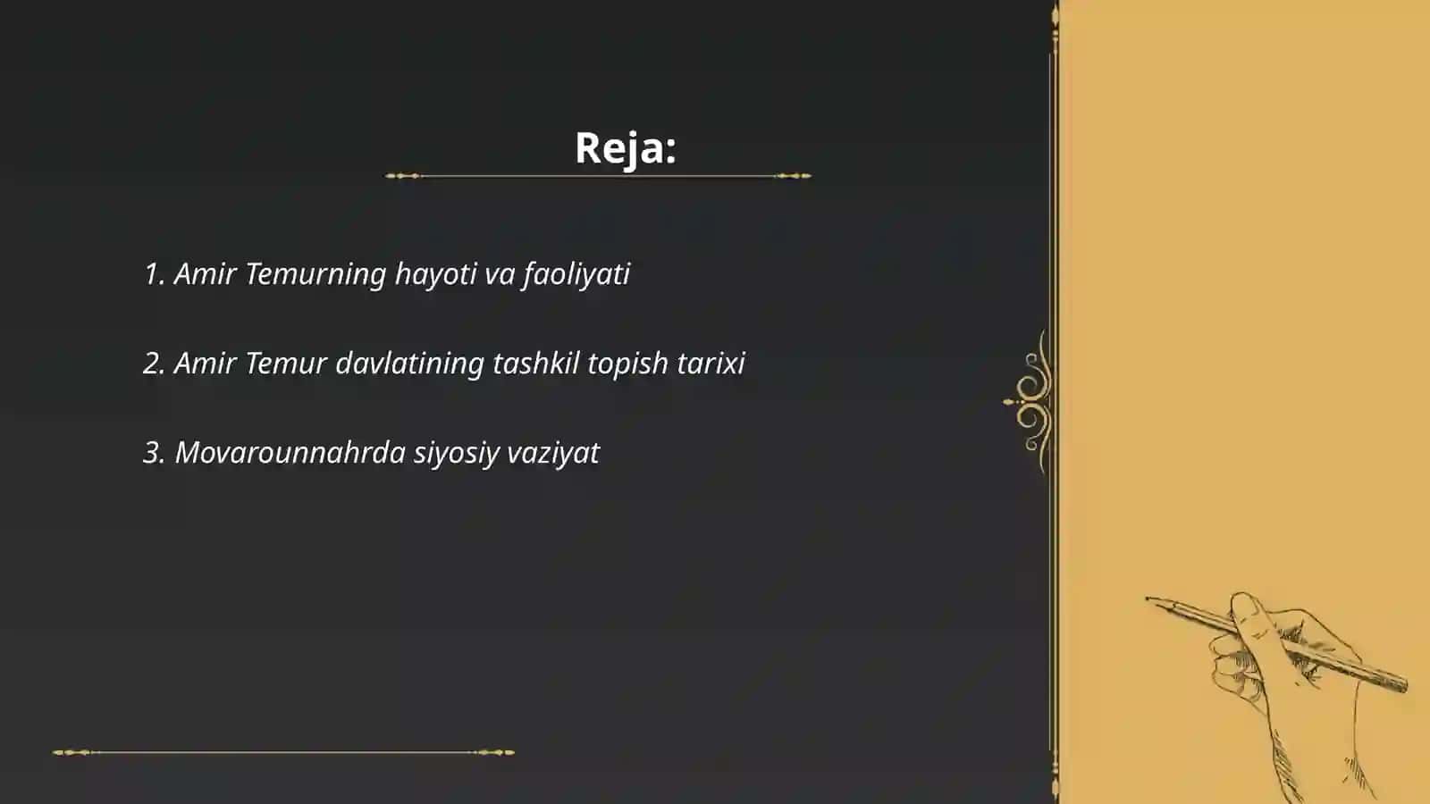 Amir Temur davlatining tashkil topishi 2