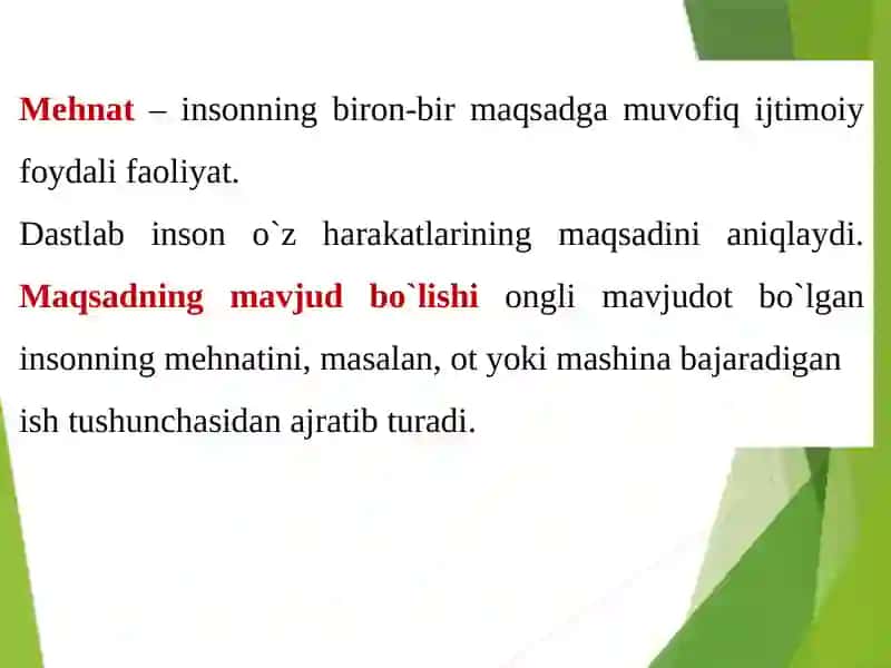 MEHNAT VA MEHNAT MUNOSABATLARINING IJTIMOIYMADANIY MUAMMOLARI 2