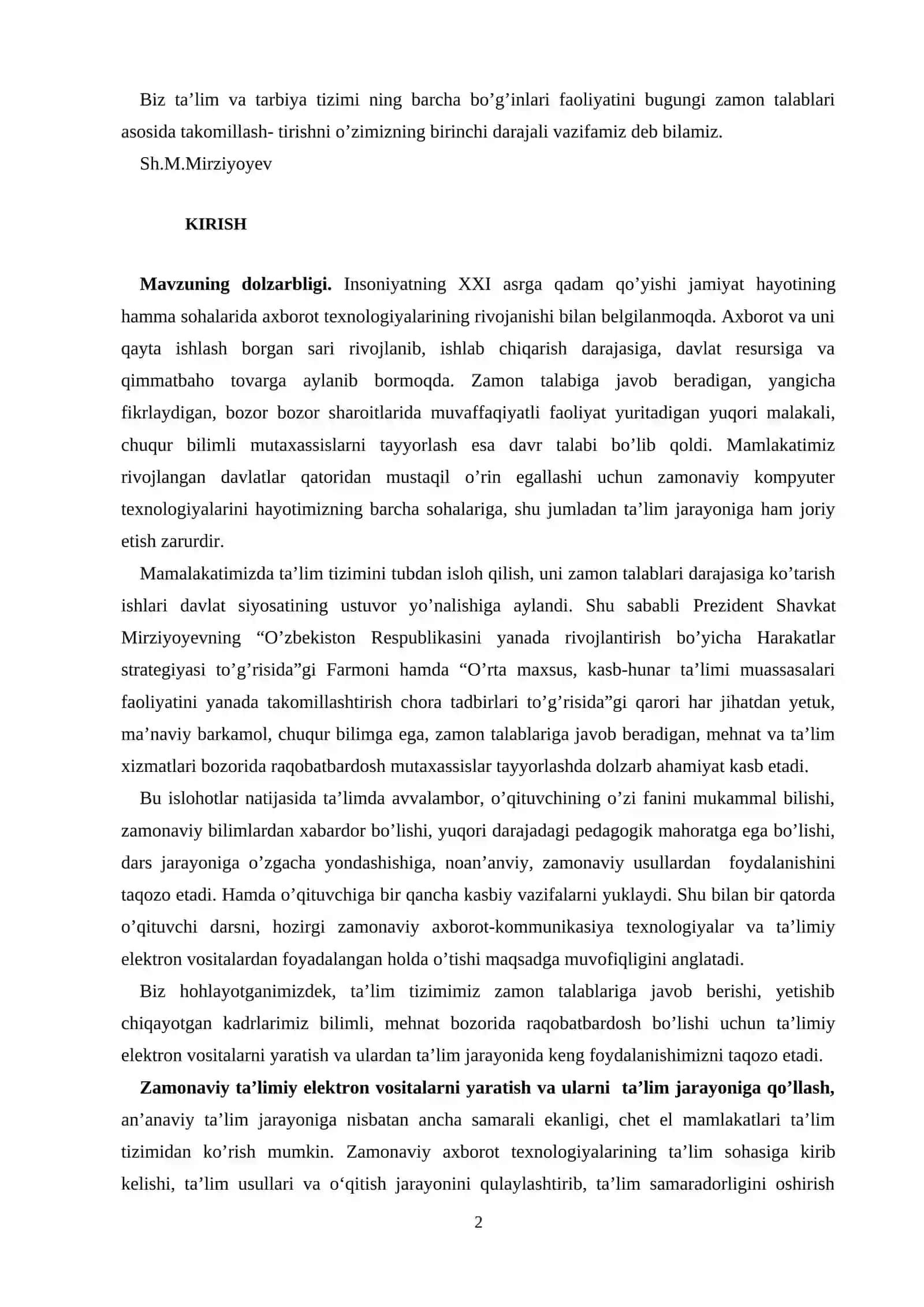 TA’LIMIY ELEKTRON VOSITALARNI YARATISHDA ZAMONAVIY TALABLAR 2