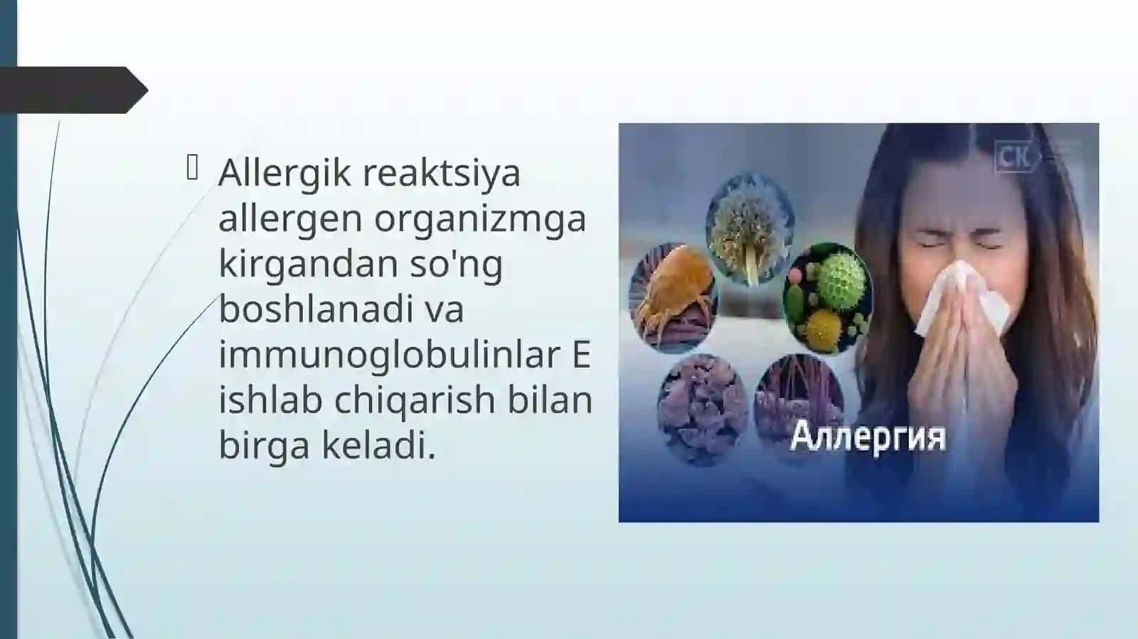 Allergik kasalliklarni tashxislash uchun klinik va labarator usullar 2