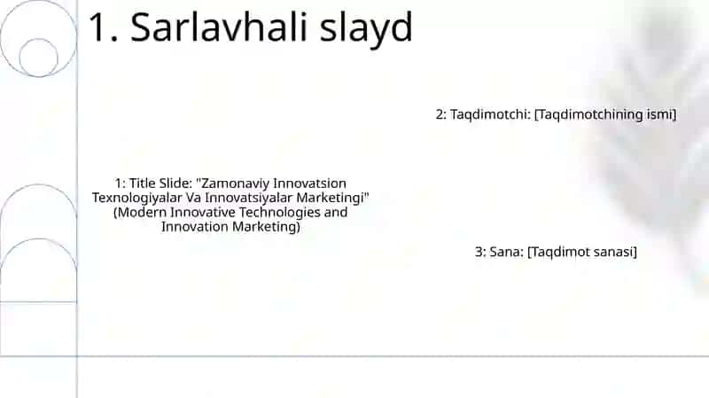 Zamonaviy Innovatsion Texnologiyalar Va Innovatsiyalar Marketingi 2