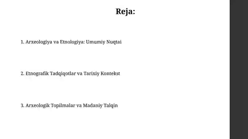 Arxeolagiyaga va etnologiya slayt 2