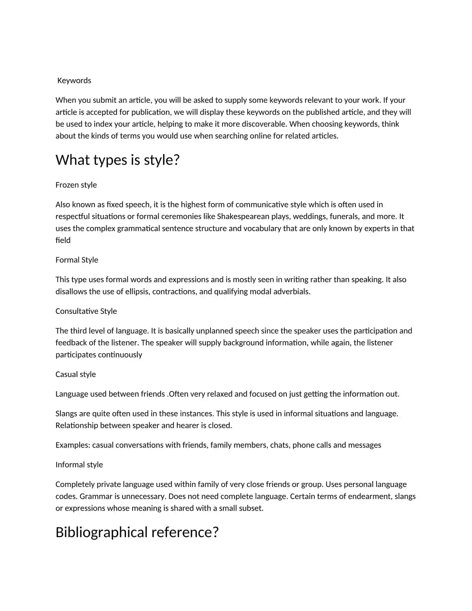 Speech Styles 2