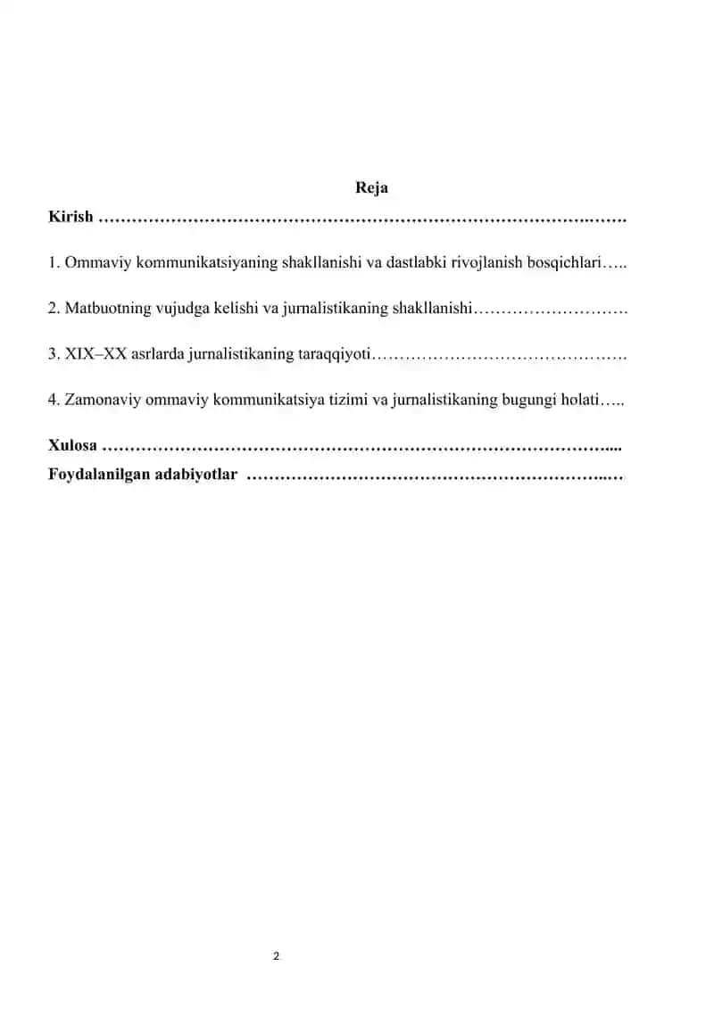 Ommaviy kommunikatsiya va jurnalistikaning paydo bo‘lishi tarixi 2