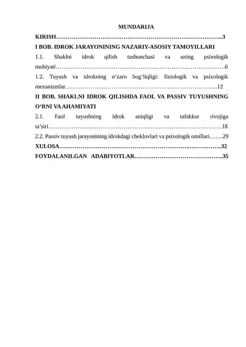 Shaklni idrok qilishda faol va passiv tuyushning rőli 2