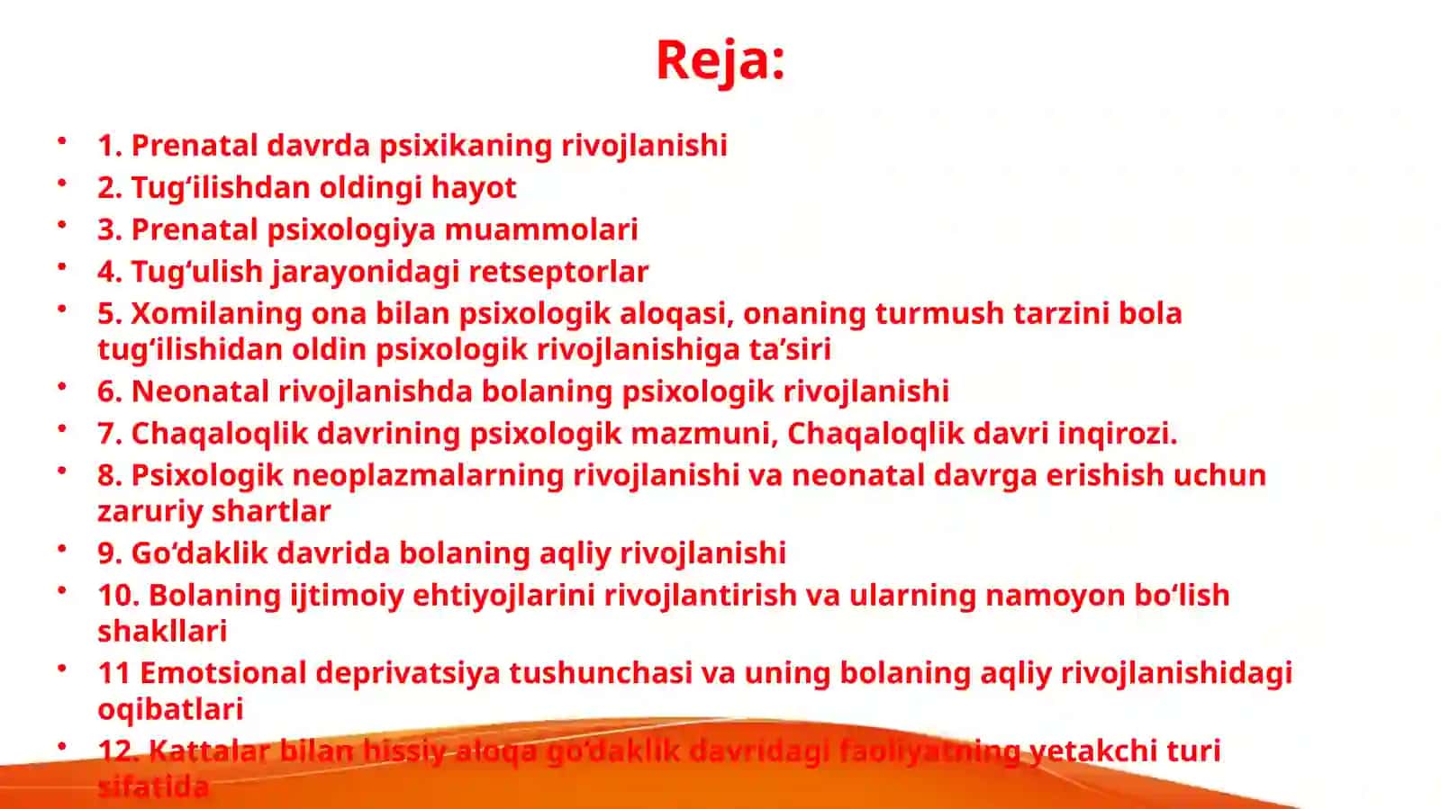 Go‘daklik va erta yoshdagi bolaning rivojlanishining psixologik xususiyatlari 2