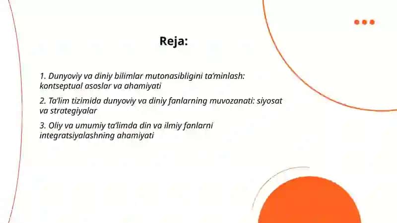 Dunyoviy va diniy bilimlar mutonasibligini ta’minlash: kontseptual asoslar va ahamiyati 2