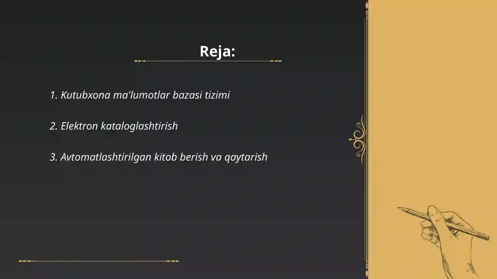 Avtomatlashtirilgan kutubxona tarkibi 2