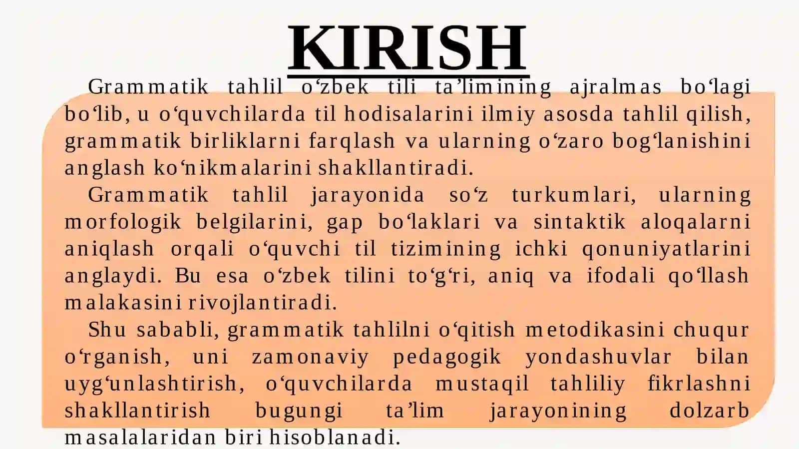 Grammatik tahlil 2