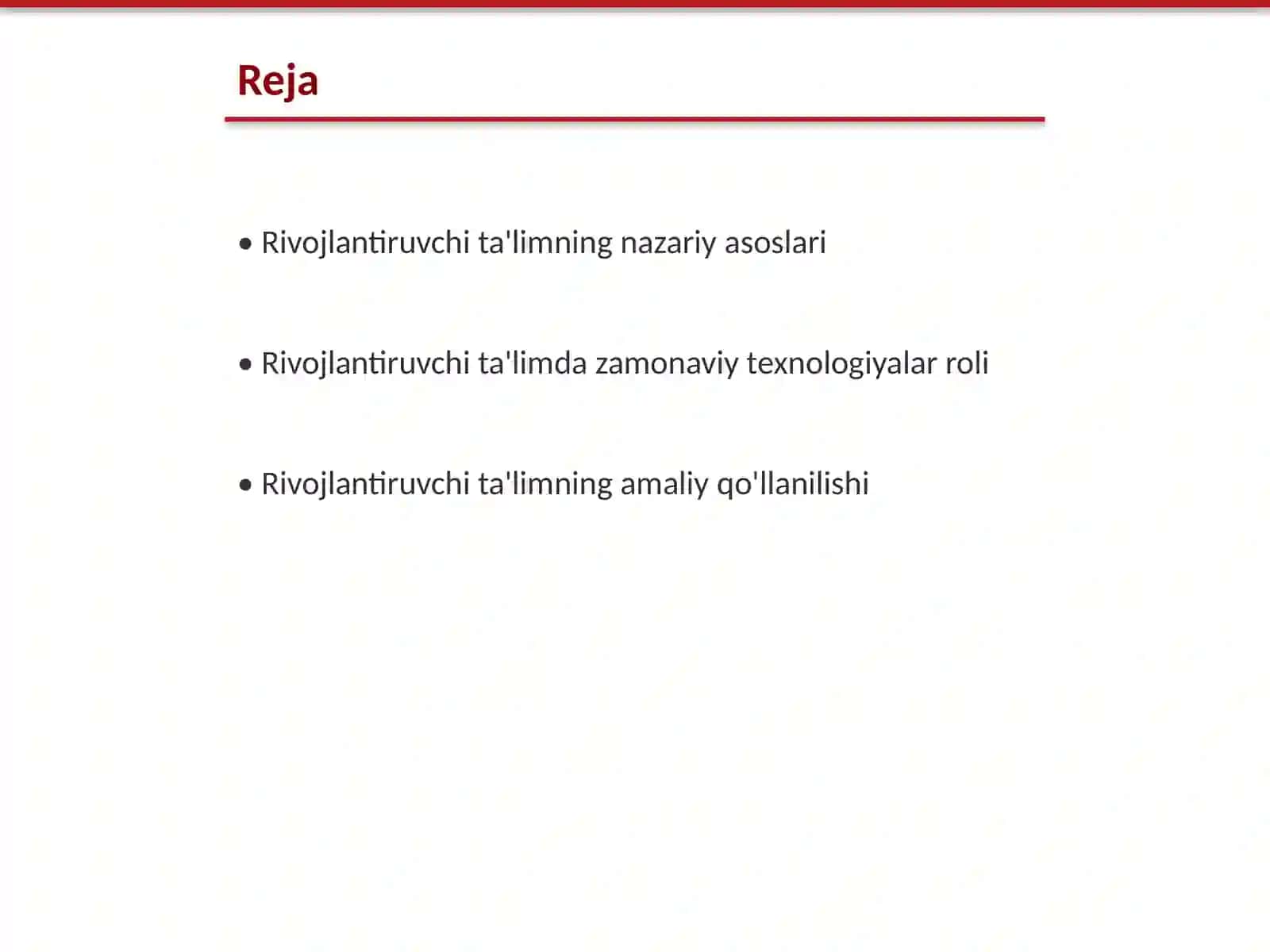 Rivojlantiruvchi ta’lim mohiyati va texnologiyalari 2
