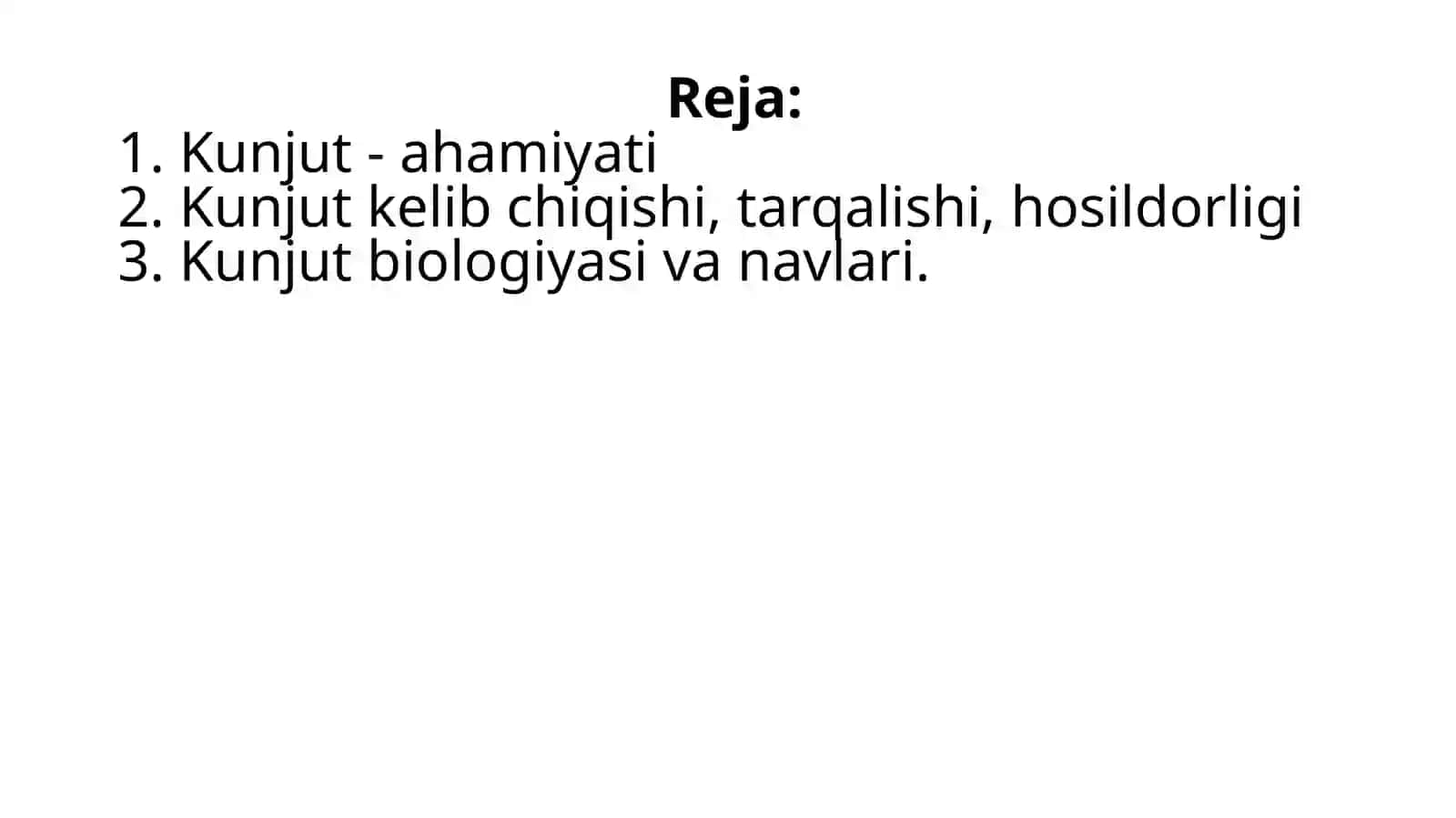 Kunjut- biologiyasi va yetishtirish texnologiyasi 2