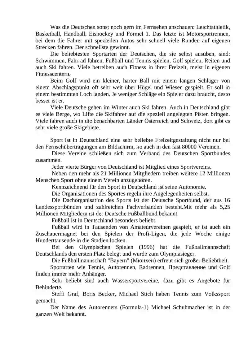SPORT IN DEUTSCHLAND 2