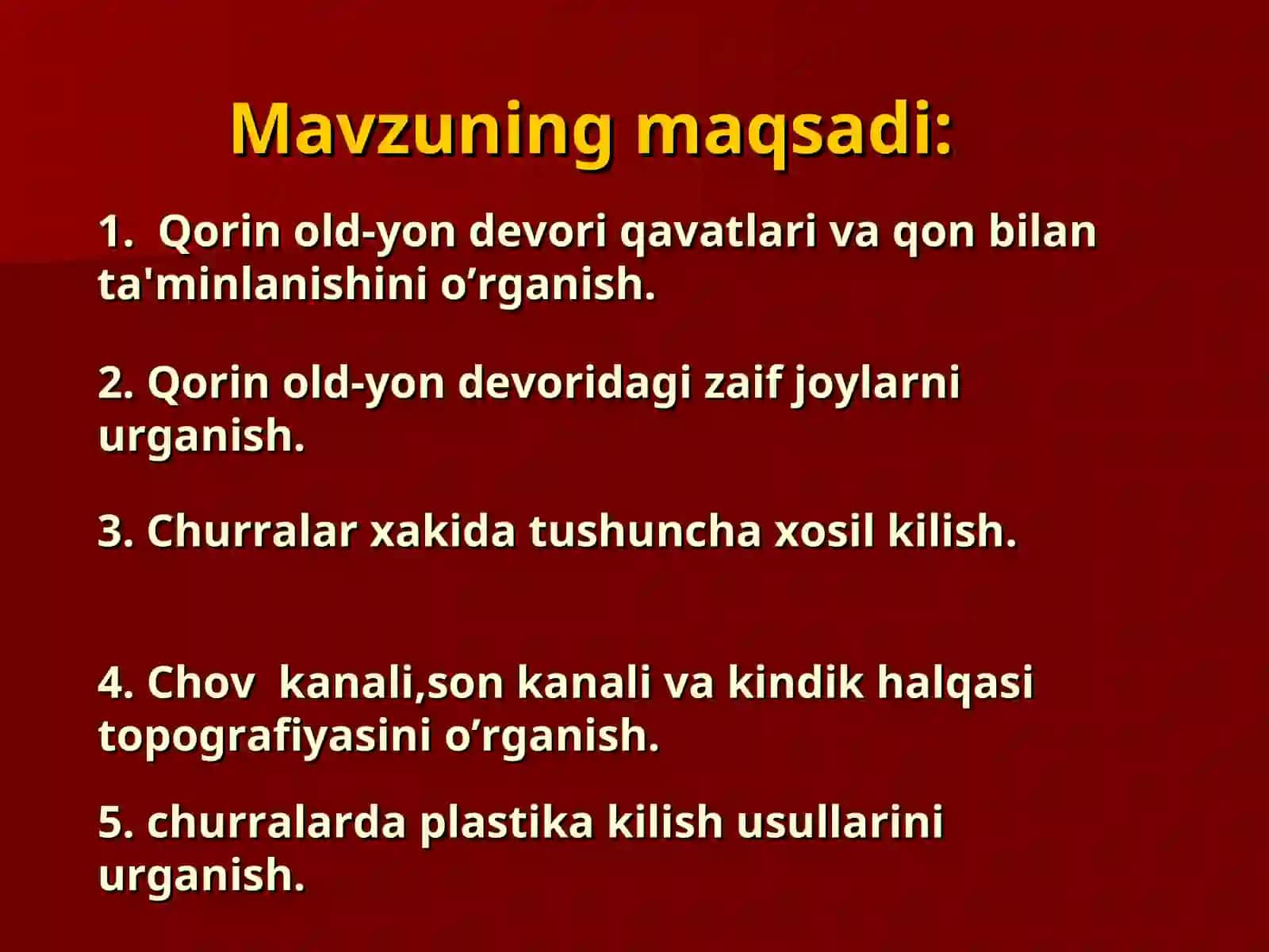 Qorin old-yon devorining jarrohlik anatomiyasi 2