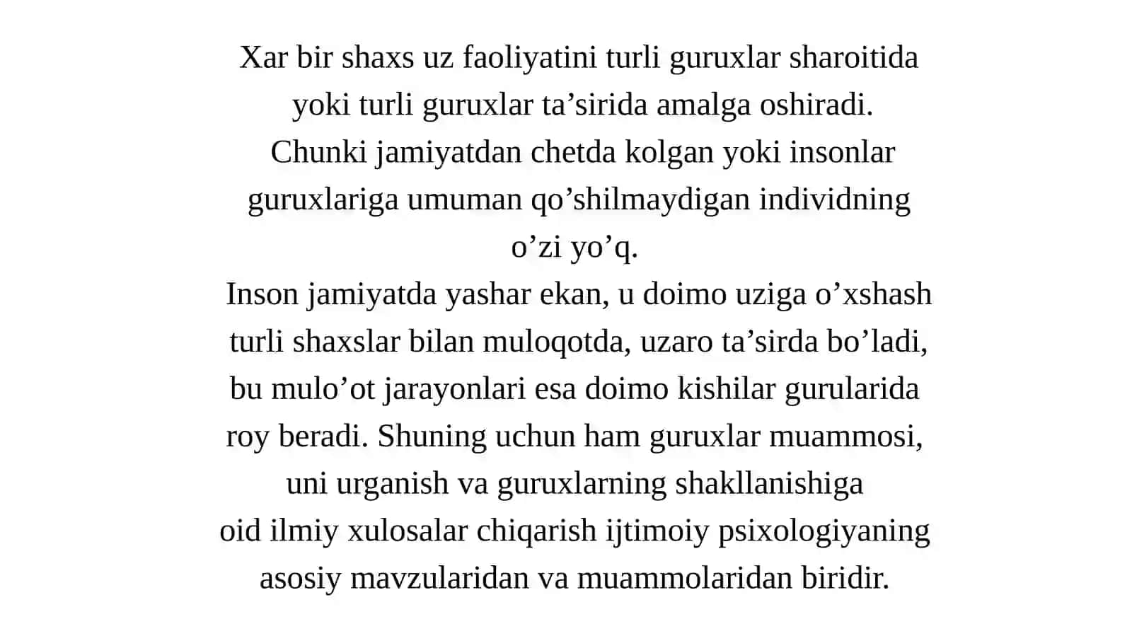 Psixologiyada lar muammosi va qonuniyatlari 2