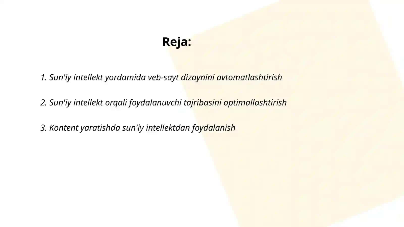Sun'iy intelektdan foydalanib web saytlar yaratish 2