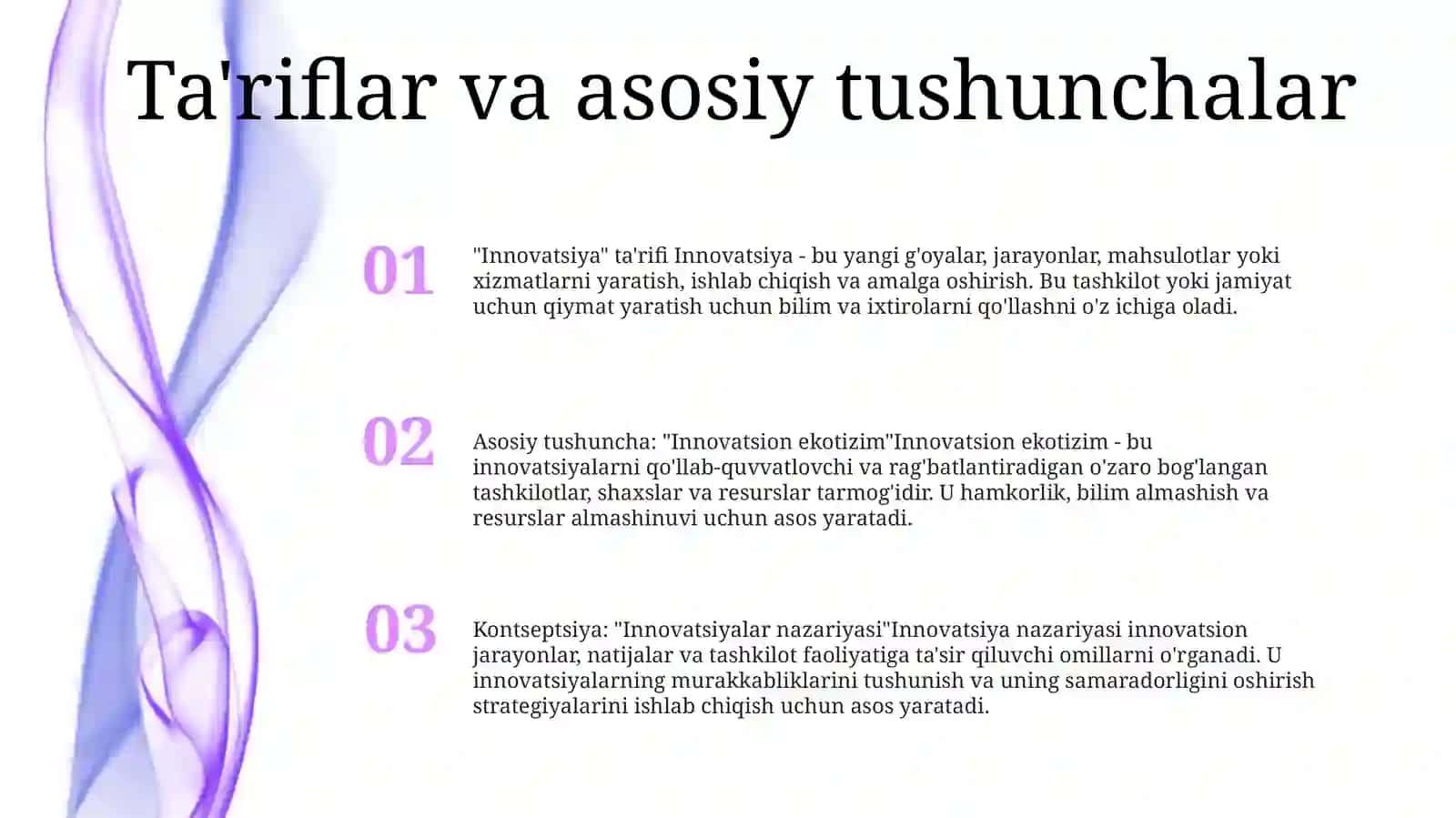 "Innovatsion Iqtisodiyot" Fanining Nazariy Asoslari 2