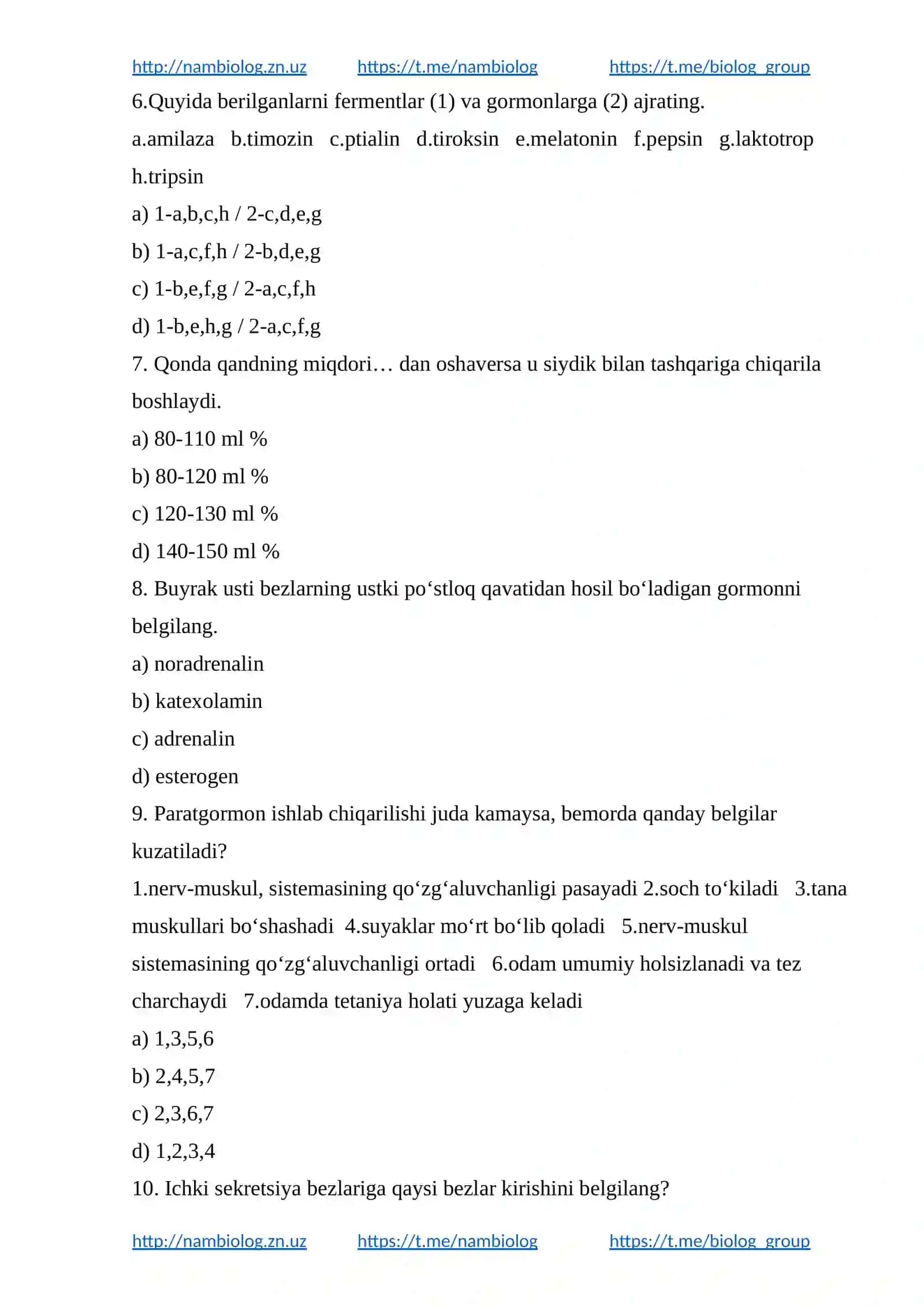 Ichki sekretsiya bezlari 2