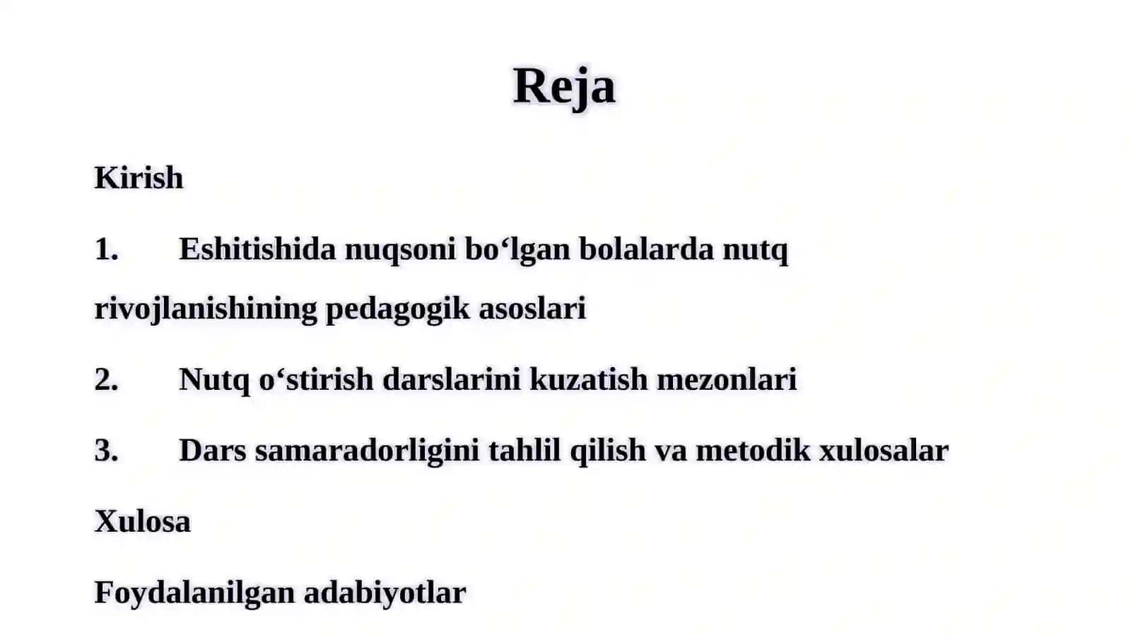 Eshitishidan uqsonibo‘lgan bolalar maktabida nutqo‘stirish darslari 2