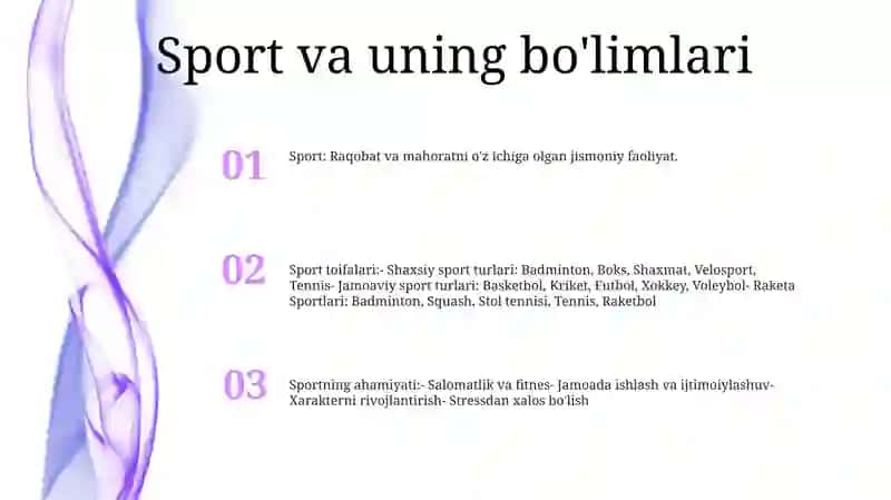 Sport Va Uning Turlari 2