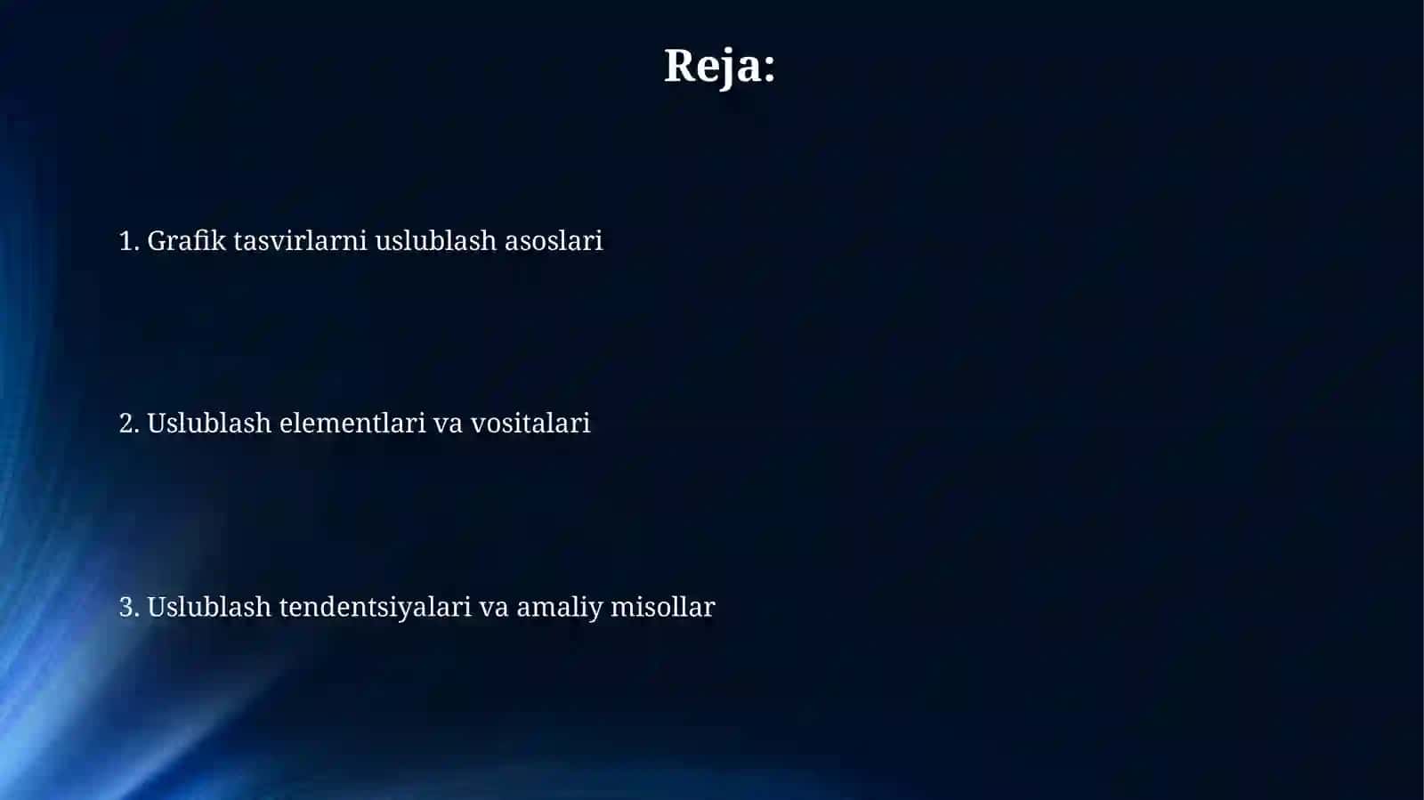 Grafik tasvirlarga stil berish 2