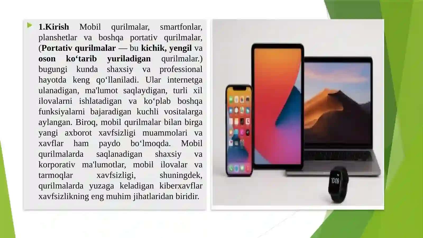 MOBILQURILMALARDA AXBOROT XAVFSIZLIGI 2