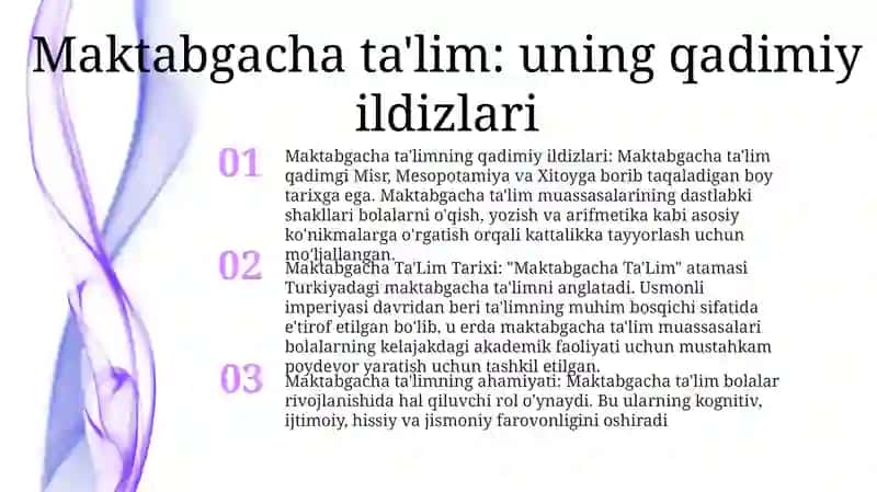 Maktabgacha Ta'lim Tarixi 2