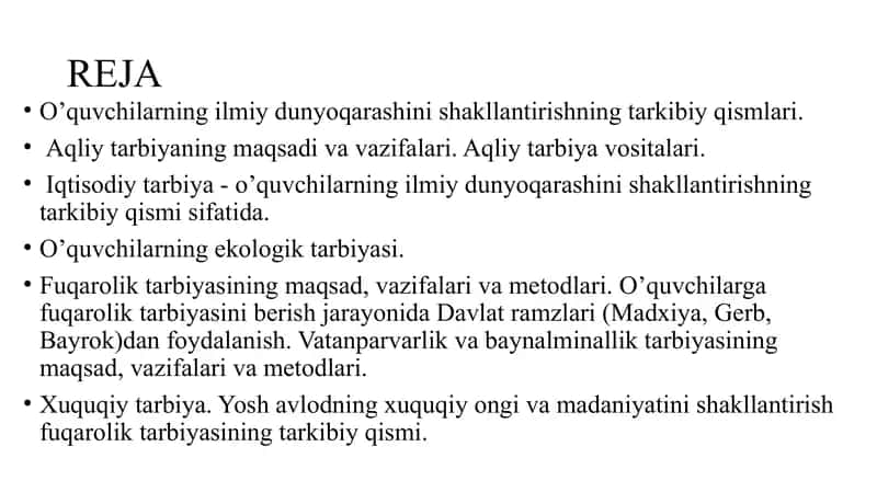 O’quvchilarning ilmiy dunyoqarashini shakllantirish 2