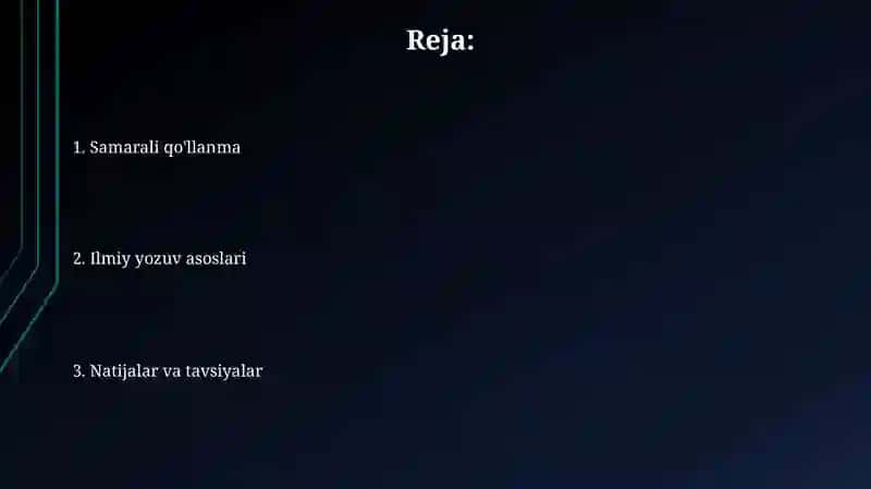 Akademik yozish va samarali amalga oshirish 2
