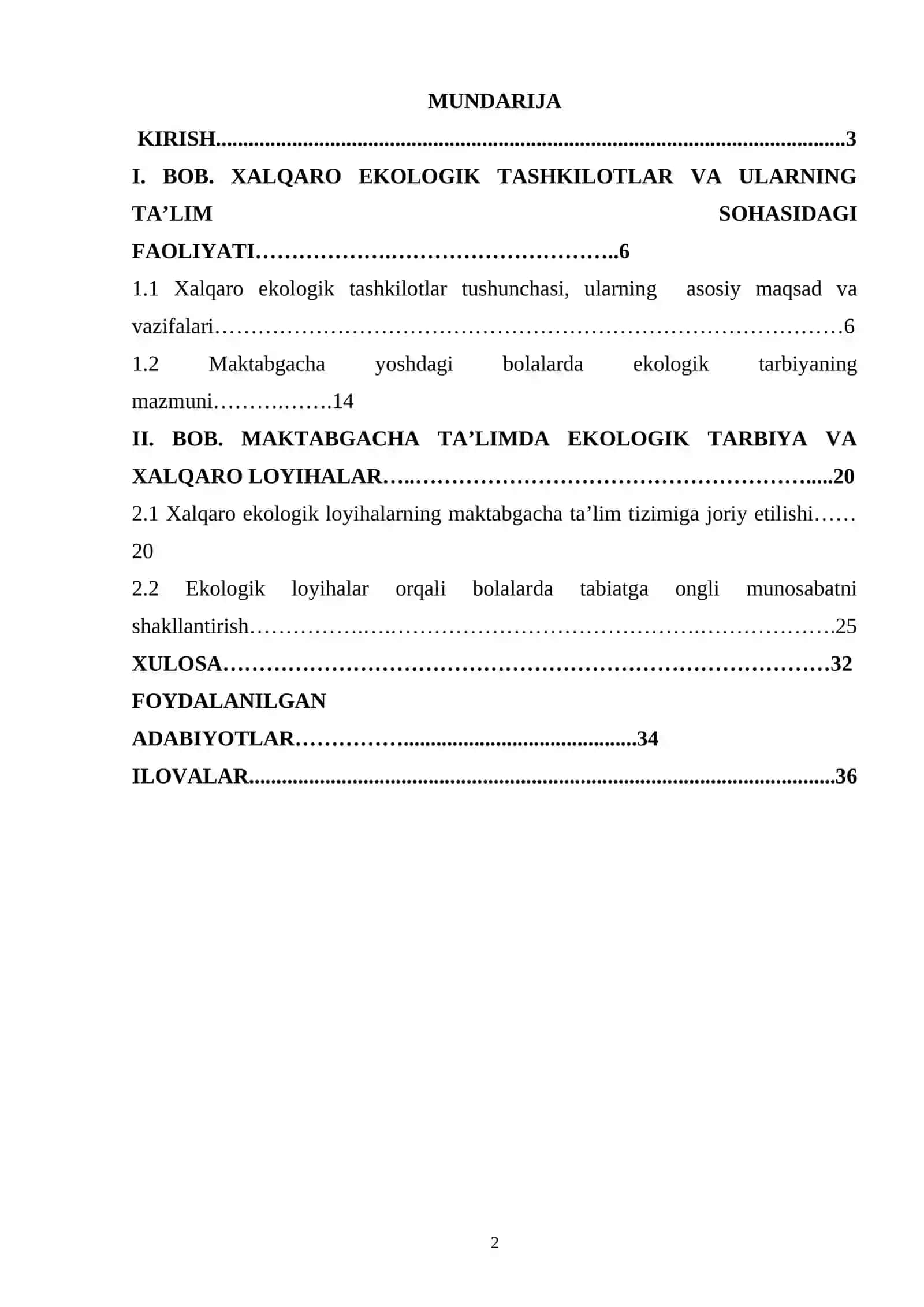 Xalqaro ekologik tashkilotlar bilan hamkorlikda amalga oshirilayotgan loyihalarning taʼlimga taʼsiri 2