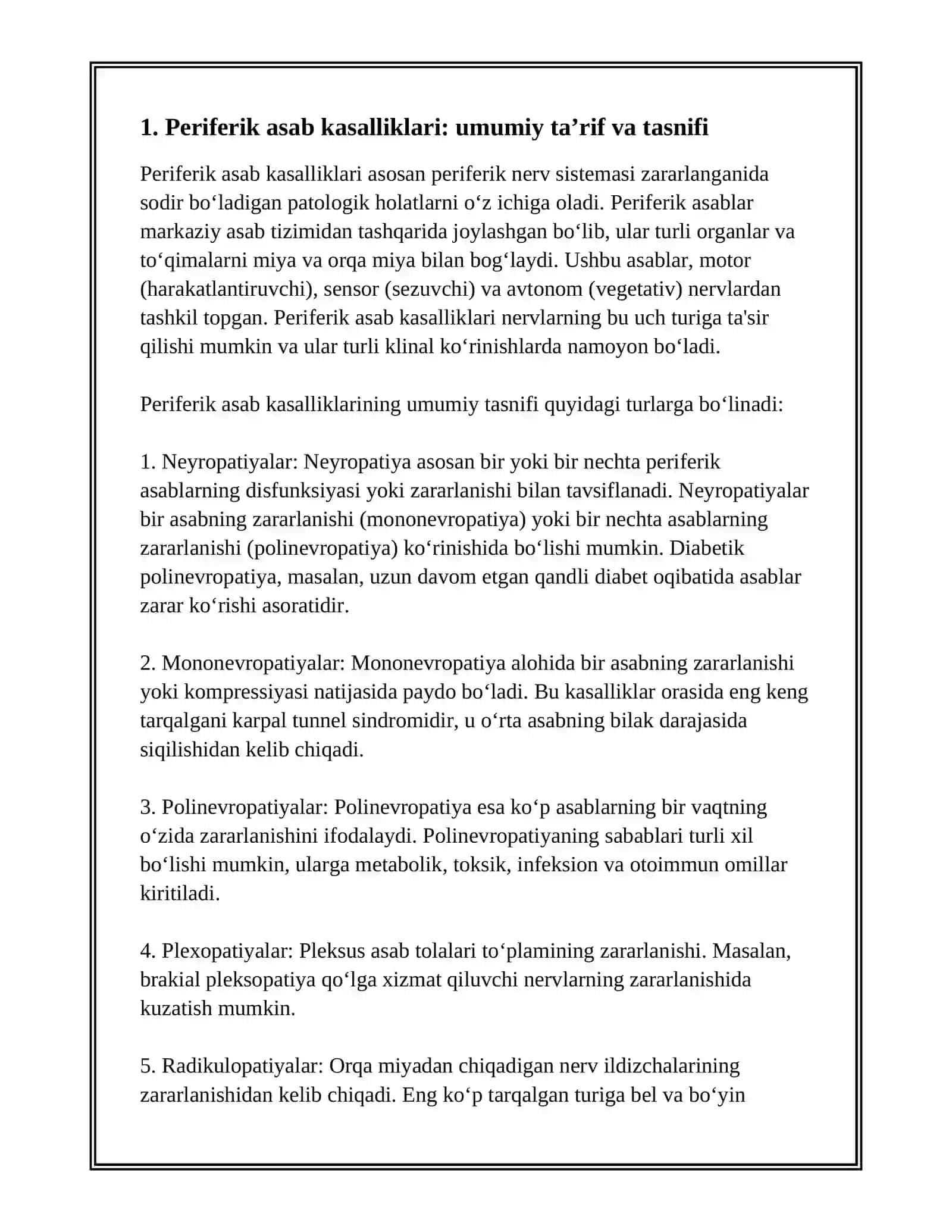 PERIFERIK ASAB KASALLIKLARIDA REFLEKSOTERAPIYA 2