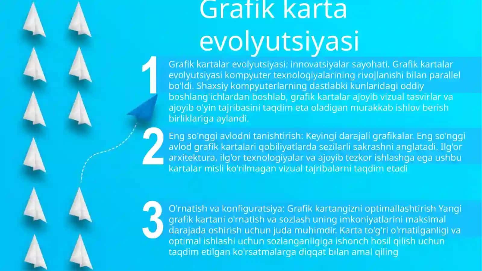 Grafik kartalar evolyutsiyasi: innovatsiyalar sayohati 2