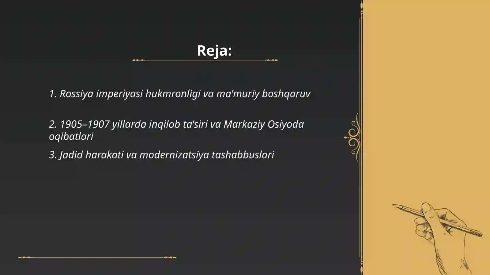 XX asr boshlaridagi ijtimoiy siyosiy vaziyati 2