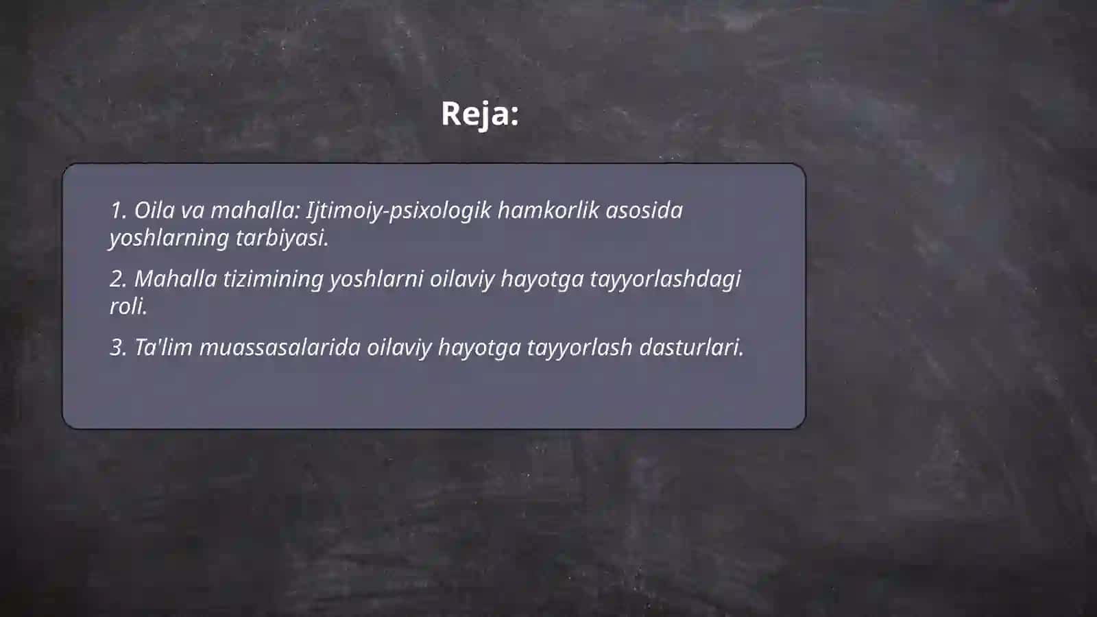 Oila va mahalla: Ijtimoiy-psixologik hamkorlik asosida yoshlarning tarbiyasi 2