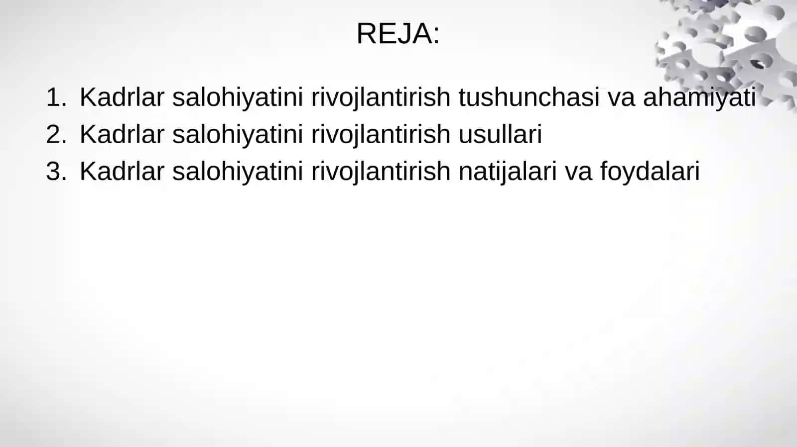 Menejment fanida: kadrlar salohiyatini rivonlantirish 2