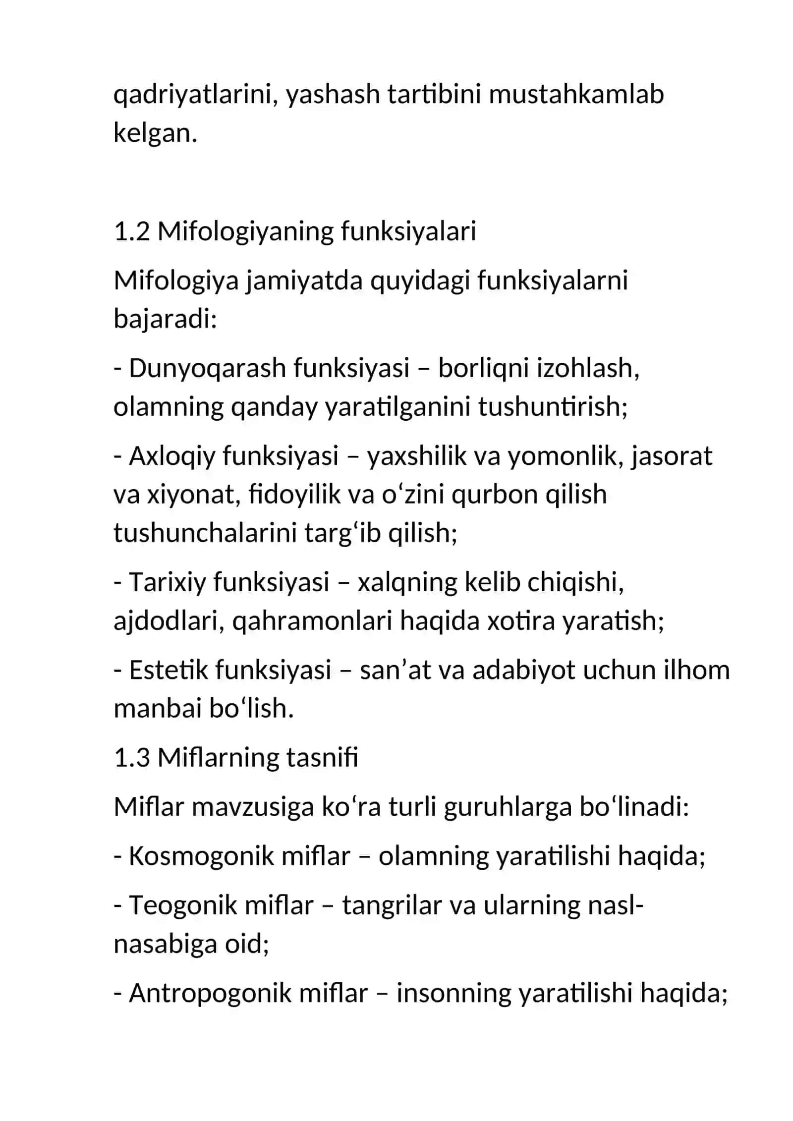 Dunyo xalqlari miflari 2