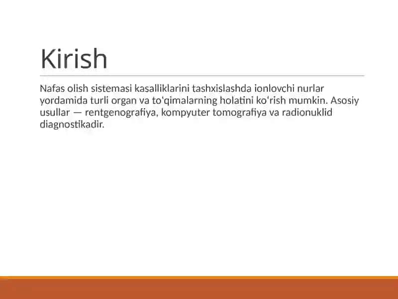 Nafas olish sistemasini tashqil etish 2