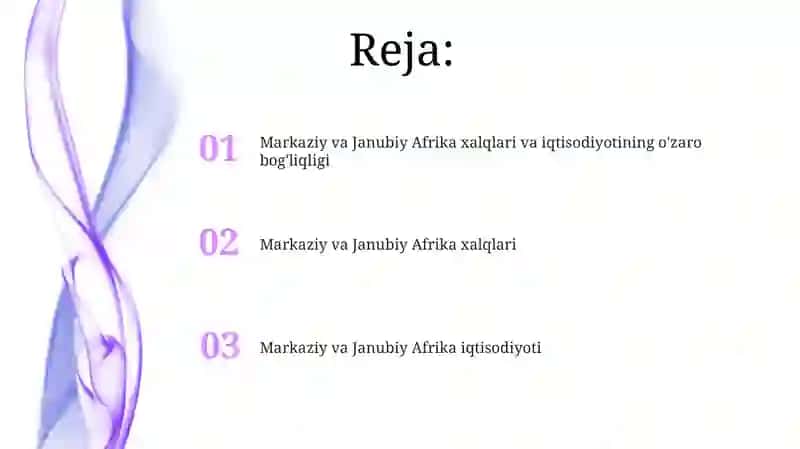 Markaziy va janubiy Afrika xalqlari va xoʻjaligi 2