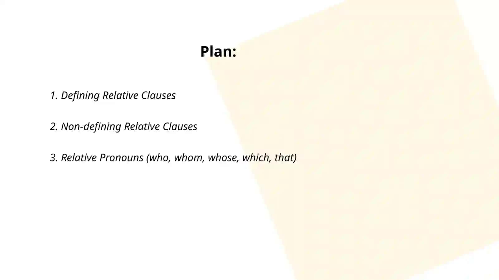 Relative clauses 2