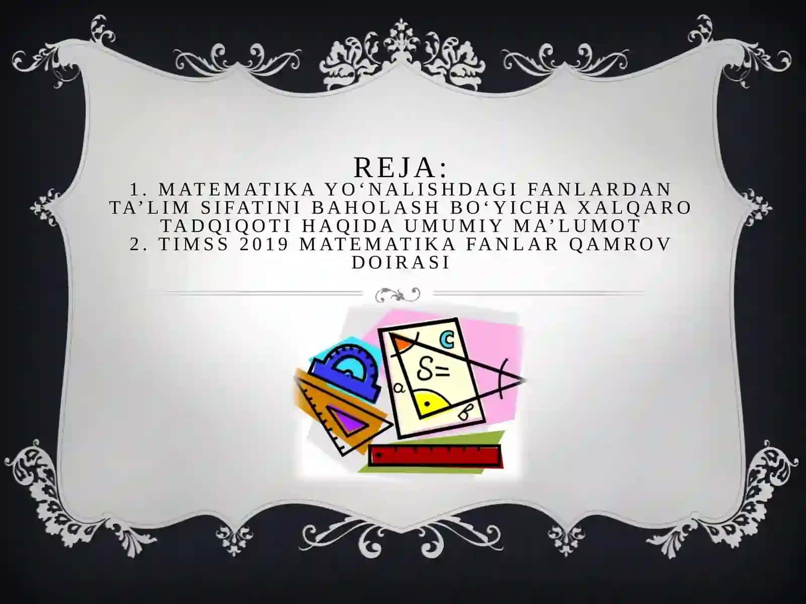 TIMSS xalqaro baholash dasturi 2