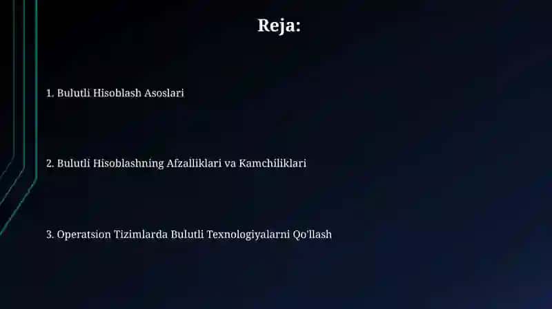 Bulutli Operatsion Tizimlar 2